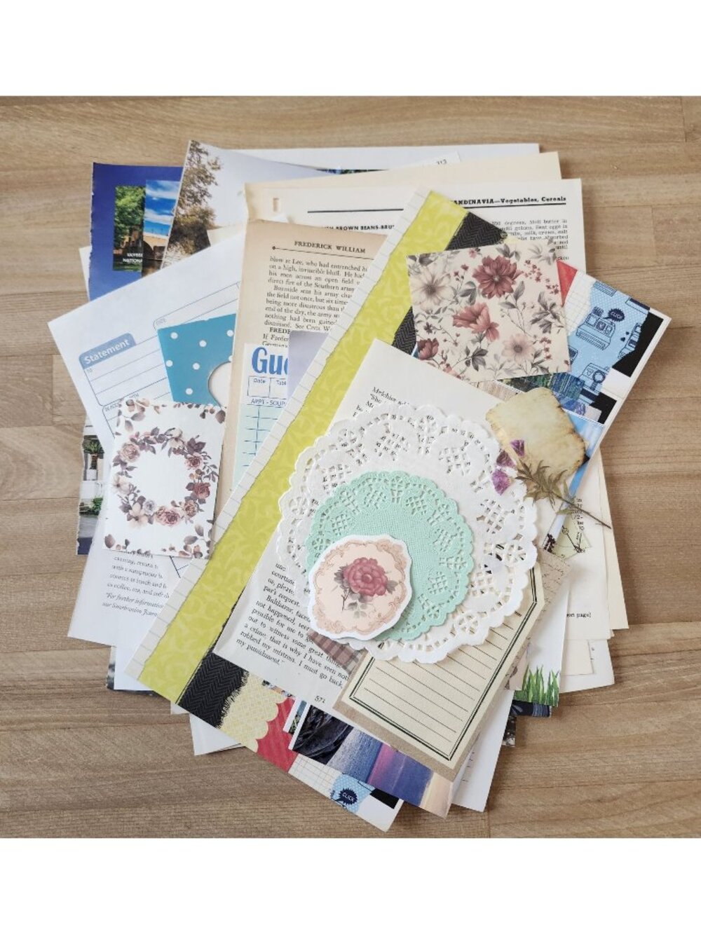 70 + Ephemera Lot Mixed Bundle Junk Journal Scrapbooking Paper over 70 pieces